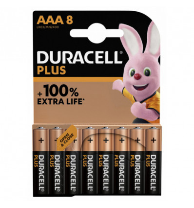 DURACELL AAA Batterijen 100% - 8 stuks