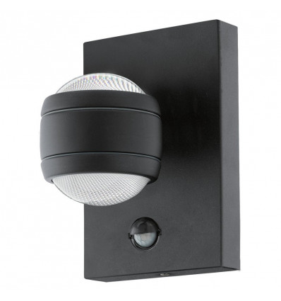 EGLO Sesimba 1 - Wandlamp LED - zwart met sensor