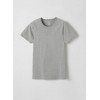 WOODY Heren t-shirt ronde nek - grijs melange - M