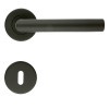 HDD Class 3 I shape deurkruk 19mm R+E - zwart structuur uv