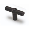IBE T-knop groef mat/zwart - 46mm
