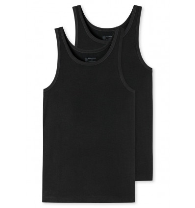 SCHIESSER Heren onderhemd 2st.- zwart - XL 007