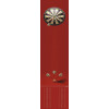 DECO STAR dartsmat - 60x300cm - rood dartsblok