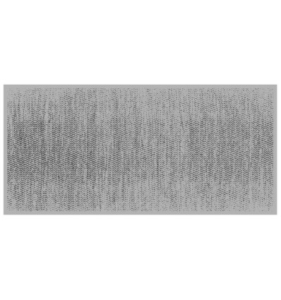 LEDENT tapijt loper - 67x150cm - zigzag grijs