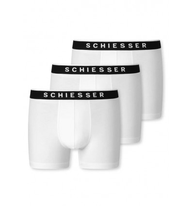 SCHIESSER Heren shorts 3st- wit - XL 007