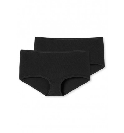 SCHIESSER Dames shorts 2st.- zwart - 040