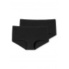 SCHIESSER Dames shorts 2st.- zwart - 040