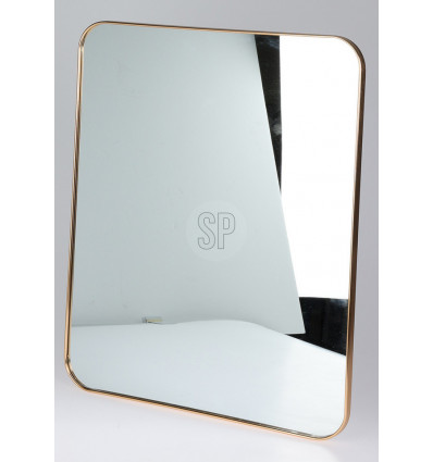 Spiegel afgeronde hoeken - 45x35cm - goud
