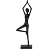 Deco beeld yoga vrouw - 12x7x40cm - ass. (prijs per stuk)