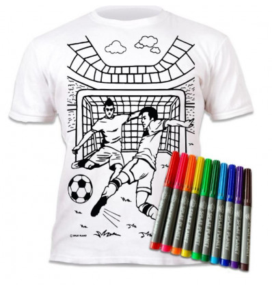 SPLAT PLANET Colour in t-shirt- FOOTBALL- 3/4j.