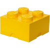 LEGO Brick 4 opbergbox - 25x25x18cm 6L - geel