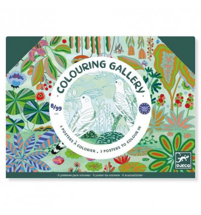 DJECO Colouring gallery - wildernis kleurplaten