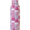 QUOKKA Solid fles 510ml - pink bricks