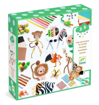 DJECO Accessories for little ones knutselset jungle dieren