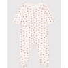 PETIT BATEAU G Pyjama hartjes - wit/rood- newborn