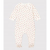 PETIT BATEAU Pyjama VOS - wit print - 46 newborn