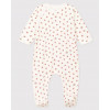 PETIT BATEAU Pyjama VOS - wit print - 46 newborn