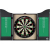 LONGFIELD Houten zwart cabinet + sisal dartbord + 2 sets darts 18gr 10092854