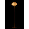 JLINE Staanlamp LED rookglas - 154x36cm- metaal goud