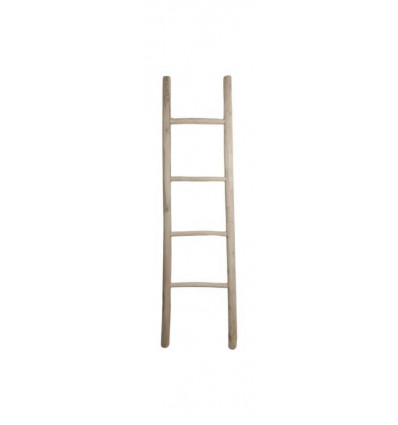 MIRING Decoratieve ladder - teak naturel- 35/45x150cm