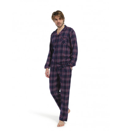 PASTUNETTE Heren pyjama - donker rood - M