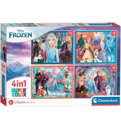 CLEMENTONI Puzzel - Frozen 4in1