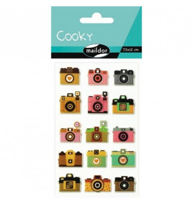 COOKY Stickers 3D - Foto apparaat