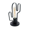 EGLO Tafellamp COLDFIELD - cactus E27 zwart - vintage