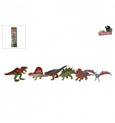 DinoWorld - 6 dinosaurussen 9cm