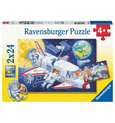 RAVENSBURGER Puzzel - Reis door de ruimte 2x24st.