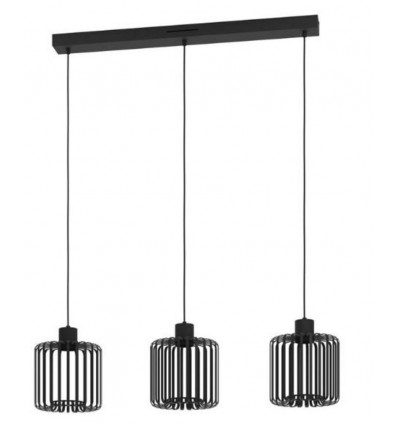 Eglo GINESTRONE Hanglamp - LED - 90CM - zwart/wit