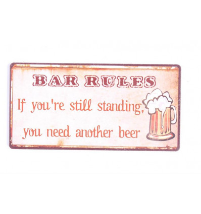 Magneet - Bar rules... - 5x10cm