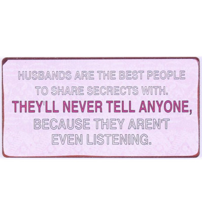 Magneet - Husbands are the best people.. - 5x10cm