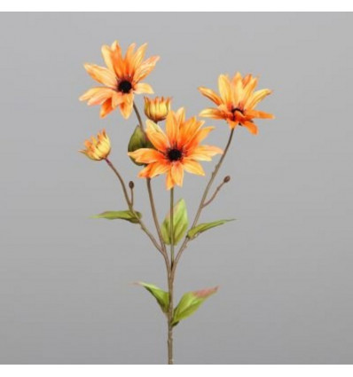 Echinacea 74cm 5 bloemen - oranje