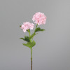 Sneeuwbal tak 48cm 2 bloemen - roze