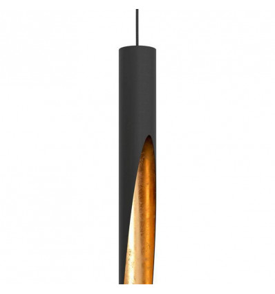 Eglo BARBOTTO Hanglamp - H1100 1X4.W staal zwart/goud