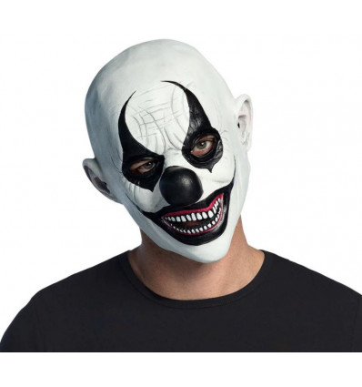Latex hoofdmasker - Evil clown