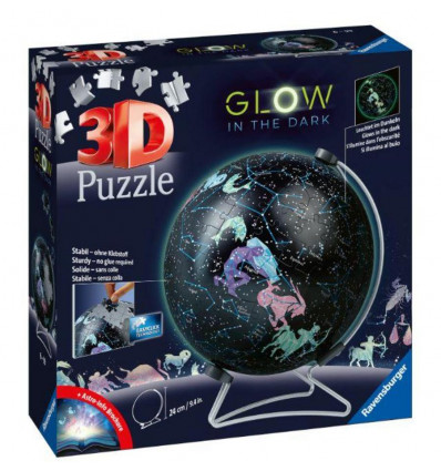 RAVENSBURGER Puzzel 3D - Starglobe glow in the dark