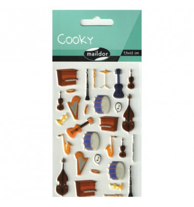 COOKY stickers 3D - Instrumenten