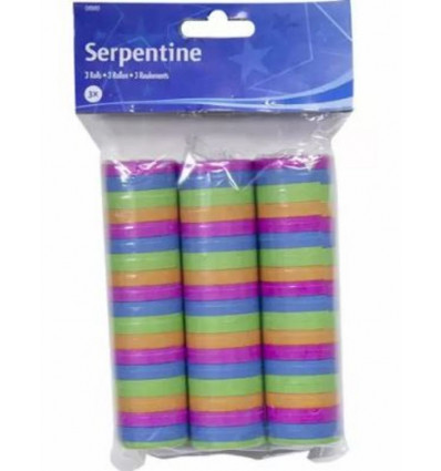 Serpentines 3st. - bright colors