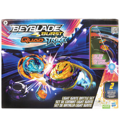 BEYBLADE QuadStrike light ignite battle set