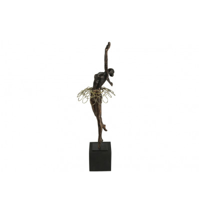 MELOTTI Beeld ballerina staand- 16x21x54cm - brons