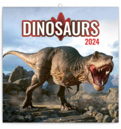 Kalender 2024 - 30x30cm - dinosaurussen