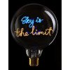 MESSAGE IN THE BULB - Sky is the limit - G125 E27 2W bleu ambre