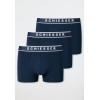 SCHIESSER Heren shorts 3stuks- d. blauw 006 L