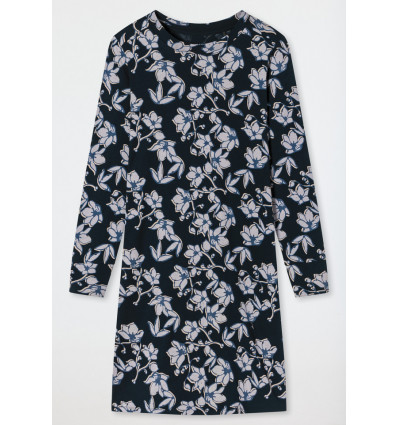 SCHIESSER Dames nachtkleed - marine bloemenprint - 036