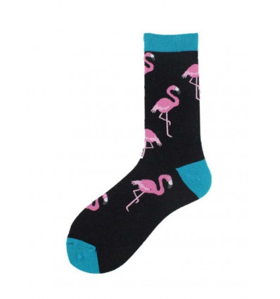 NOXXIEZ Soxxiez sokken - flamingo zwart