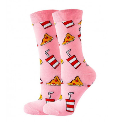 NOXXIEZ Soxxiez sokken - Pizza roze