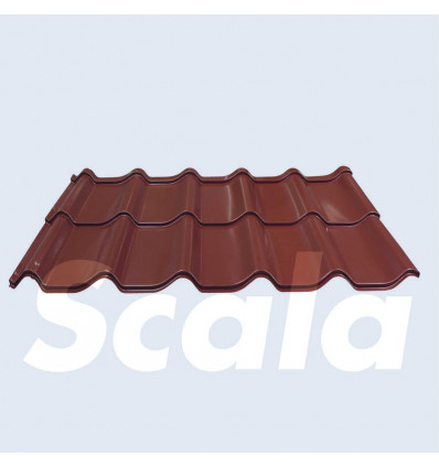 SCALA Dakpanplaat metaal 76x117cm Terracotta dakplaat pan profiel