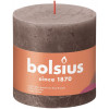 BOLSIUS Stompkaars - 10x10cm - rustic taupe rustiek
